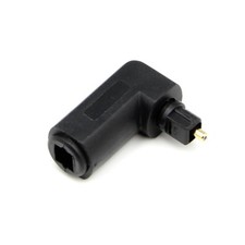 Right Angle 90 Degree Digital Optical Audio Cable Adapter Male to Female TOS