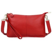 Womens Genuine Leather Clutch Messenger Handbag Crossbody Shoulder Bag Purse UK