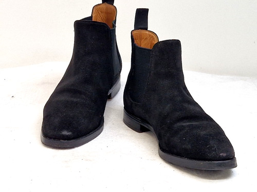 Crockett jones black suede - &,