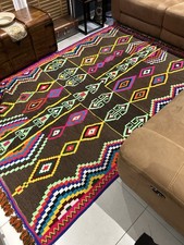 Handmade Tunisian Berber Rug 180x250 cm – Wool Kasserine Tribal Kilim Authentic