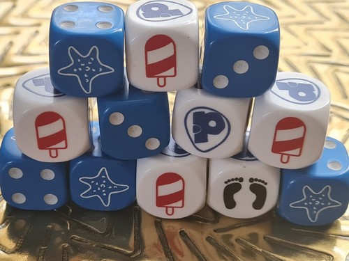 Beach seaside dice custom made - seaside,