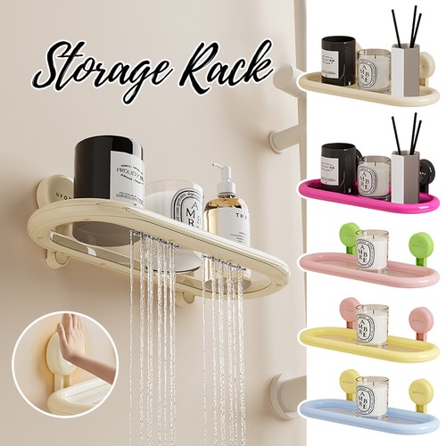 Suction cup oval shelf - suction,
