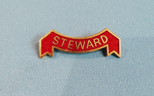 Vintage red steward enamel - vintage,