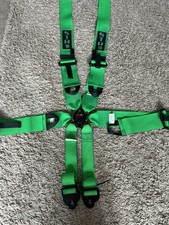 FIA Green 3” STR Race and Rally 6 Point Harness STILL IN DATE