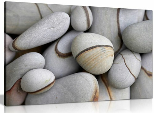 Stone pebbles canvas wall art - canvas,