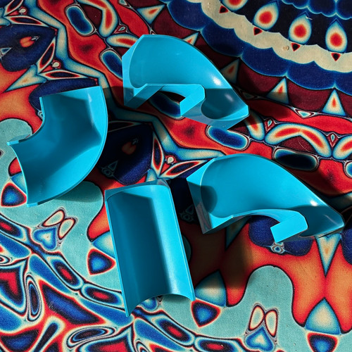Lego blue curved slope - lego,