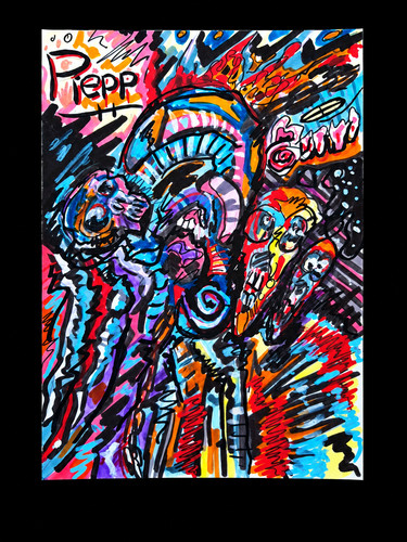 Original marker drawing - marker,