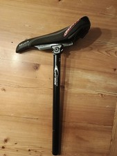 SDG Bel Air Black I-beam Saddle Seat with  Alloy seat post 27.2 x 400mm