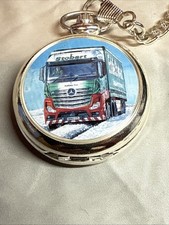 limited edition Eddie Stobart pocket watch With Silver Coloured Chain