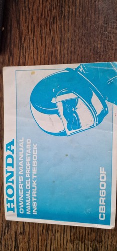 Honda cbr600f owner manual - honda,