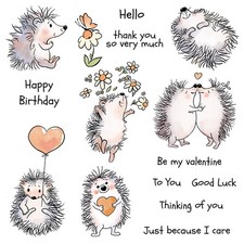 Cute Hedgehog Heart Flower Be