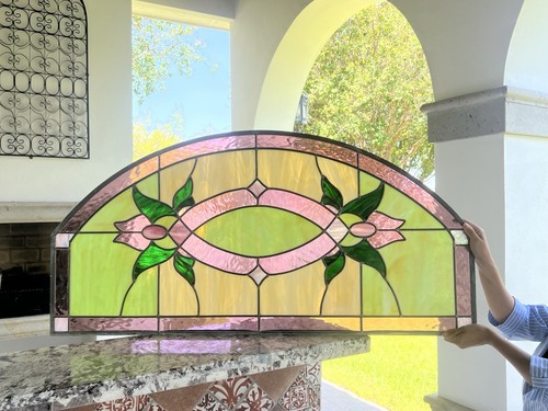 Antique arched stained - antique,