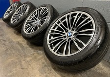 GENUINE BMW 19” M5 F10 345M ALLOY WHEELS & BRAND NEW MICHELIN TYRES SET + TPMS