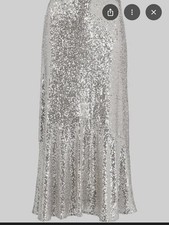 Whistles Sequin Midi Skirt