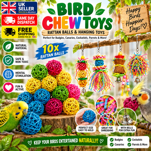 Bird rattan ball 3cm 5cm - rattan,