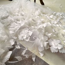Large Flower Lace Tulle Fabric