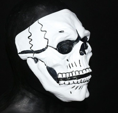 Deluxe skull mask latex - mask,