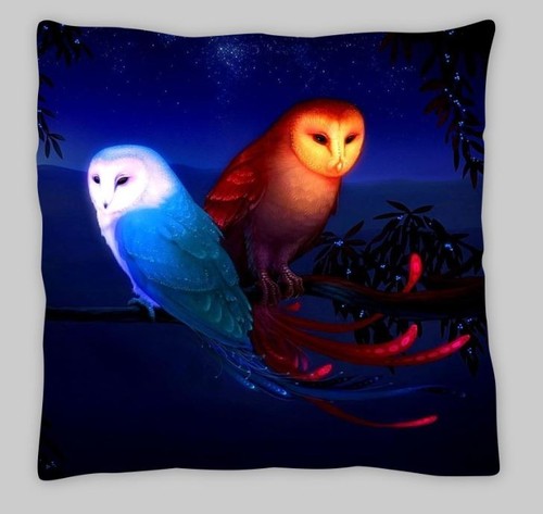 Owl cushion cover - cushion,