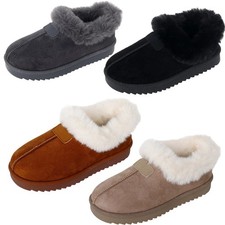 Women's Suede Slippers Warm