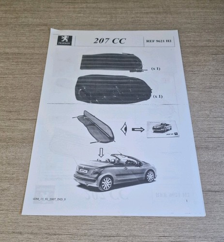 Genuine peugeot 207cc - peugeot,