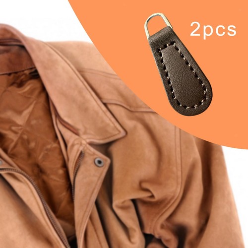 Durable leather zipper pull - leather,