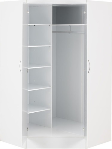 Nevada white gloss wardrobes - nevada,
