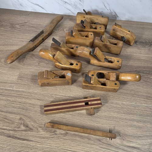 Vintage wooden hand planes lot - hand,