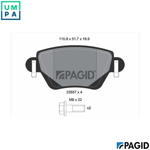 Brake pad set disc - pad,