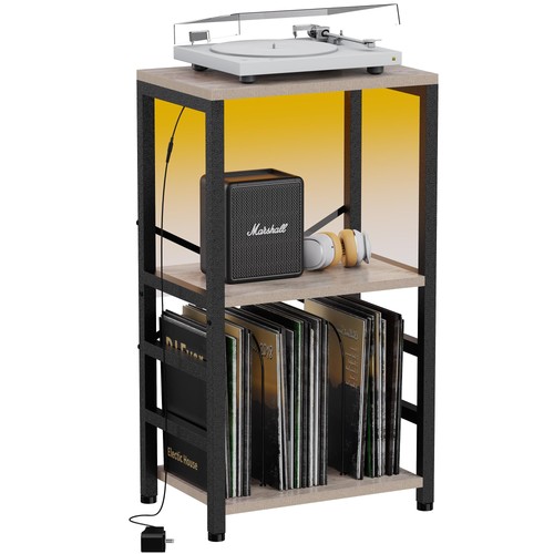 End table with led - with,
