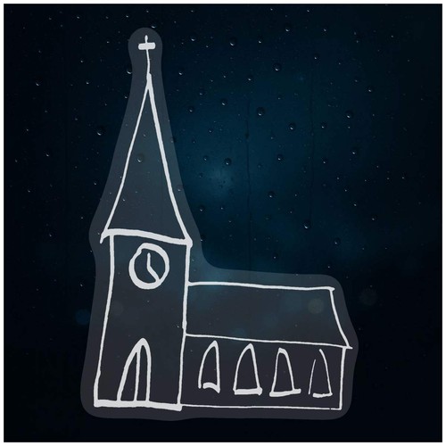 Church static window - static, cling