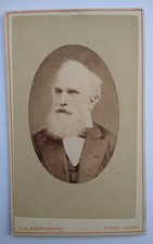 CDV Bearded Gentleman Portrait by Braithwaite, Leeds