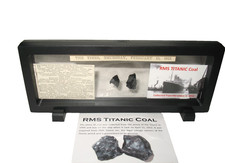 Titanic Coal pieces in display