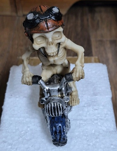 Modern skeleton motorbike - skeleton, on