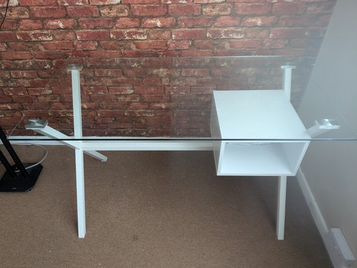 Habitat dria white office desk - dria,
