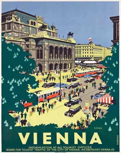 Vienna opera house - house, poster