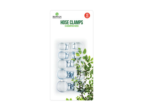 Assorted metal hose clamps - hose,