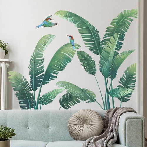 Tropical leaves wall - wall, decals