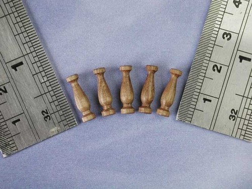 Walnut pillars 14mm model boat - model,