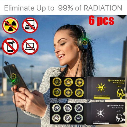 Phone emf protector - phone, gold/siver