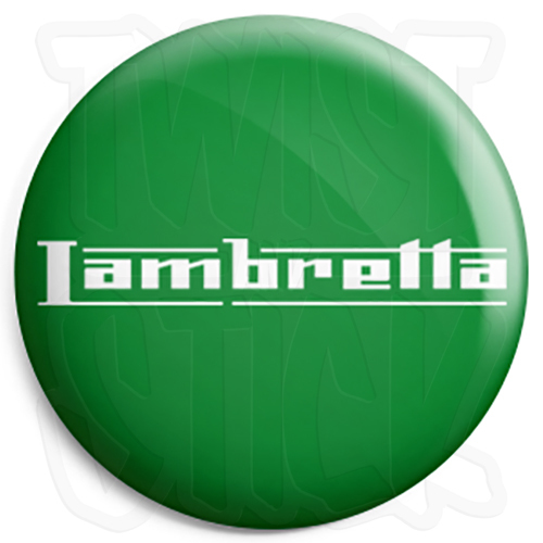 Lambretta logo button badge - logo,