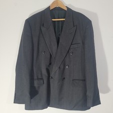 Mens Blazer Grey Double