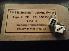 US WW2 REPRO LUCKY DICE ZIP