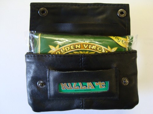 Soft leather tobacco pouch - soft,