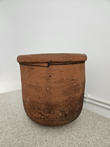 Large antique terracotta plant - large,