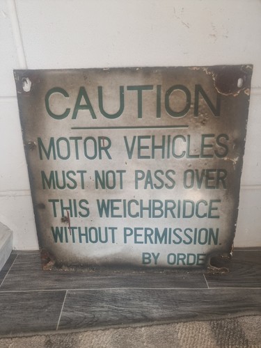 Vintage enamel sign - vintage,