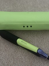 ? GHD Chronos Hair Straighteners Cyber Lime + Matching Bag RRP £299 Excellent