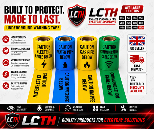 150mm underground warning tape - underground,