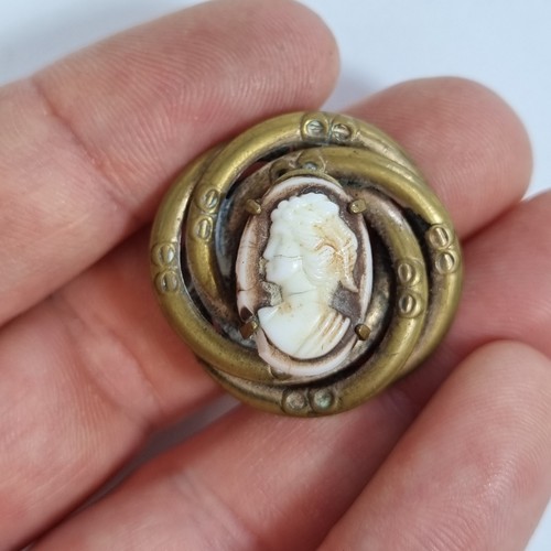 Antique cameo and - antique, brooch