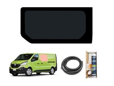 Side Window for Renault Trafic 2014+ Left Sliding Door Tinted Fixed Fitting Kit