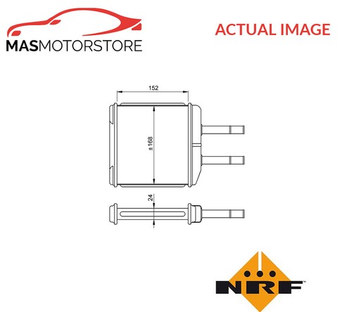 Heater radiator exchanger lhd - radiator,